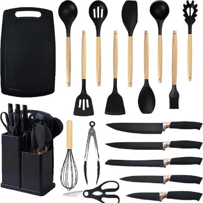 Série de louches et couteaux de cuisine – 19 pièces ™