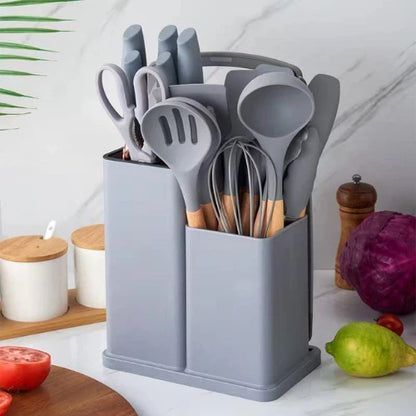 Série de louches et couteaux de cuisine – 19 pièces ™