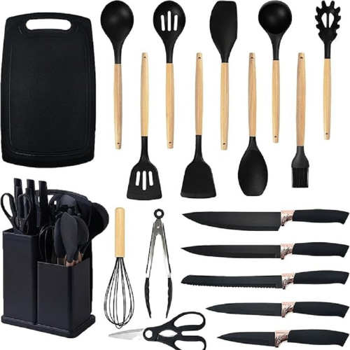 Série de louches et couteaux de cuisine – 19 pièces ™